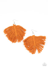 Load image into Gallery viewer, Macrame Mamba - Brown / Orange Paparazzi Earrings