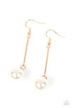 Load image into Gallery viewer, Pearl Redux - Gold Paparazzi Earrings
