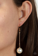 Load image into Gallery viewer, Pearl Redux - Gold Paparazzi Earrings