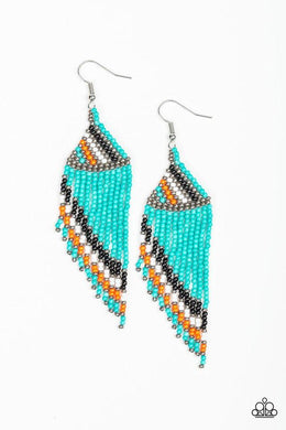 Bodaciously Bohemian - Blue Paparazzi Earrings