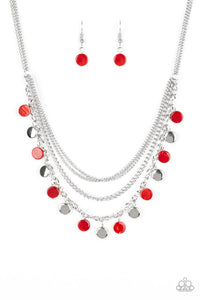 Beach Flavor - Red Paparazzi Necklace - Glam4love