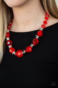 Dine and Dash - Red Paparazzi Necklace - Glam4love
