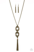 Load image into Gallery viewer, Enmeshed in Mesh - Brass Paparazzi Necklace