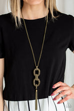 Load image into Gallery viewer, Enmeshed in Mesh - Brass Paparazzi Necklace