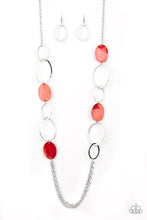 Load image into Gallery viewer, Kaleidoscope Coasts - Red Paparazzi Necklace - Glam4love