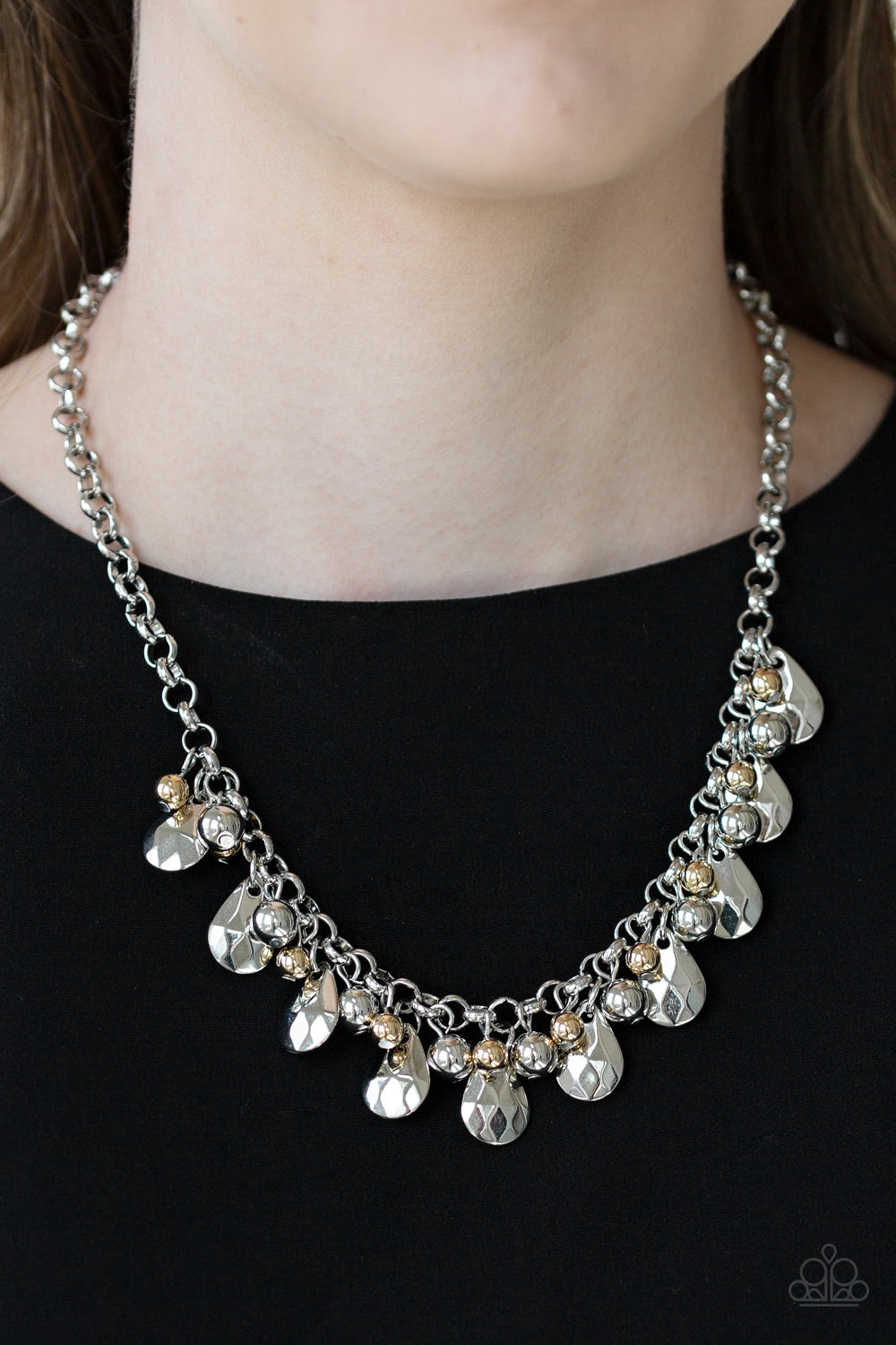 Stage Stunner - Silver Paparazzi Necklace