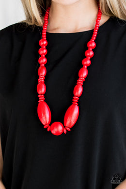 Summer Breezin - Red Paparazzi Necklace