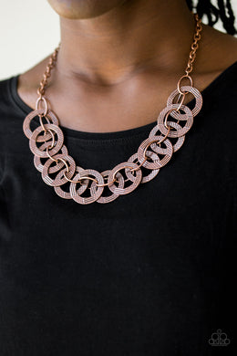 The Main Contender - Copper Paparazzi Necklace - Glam4love