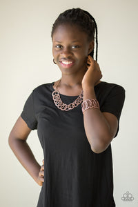The Main Contender - Copper Paparazzi Necklace - Glam4love