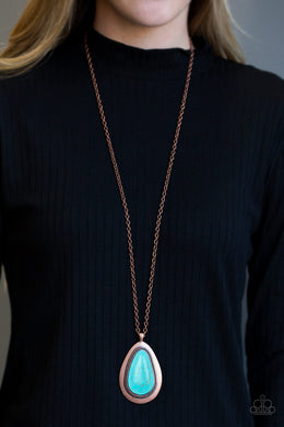 BADLAND To The Bone - Copper Paparazzi Necklace
