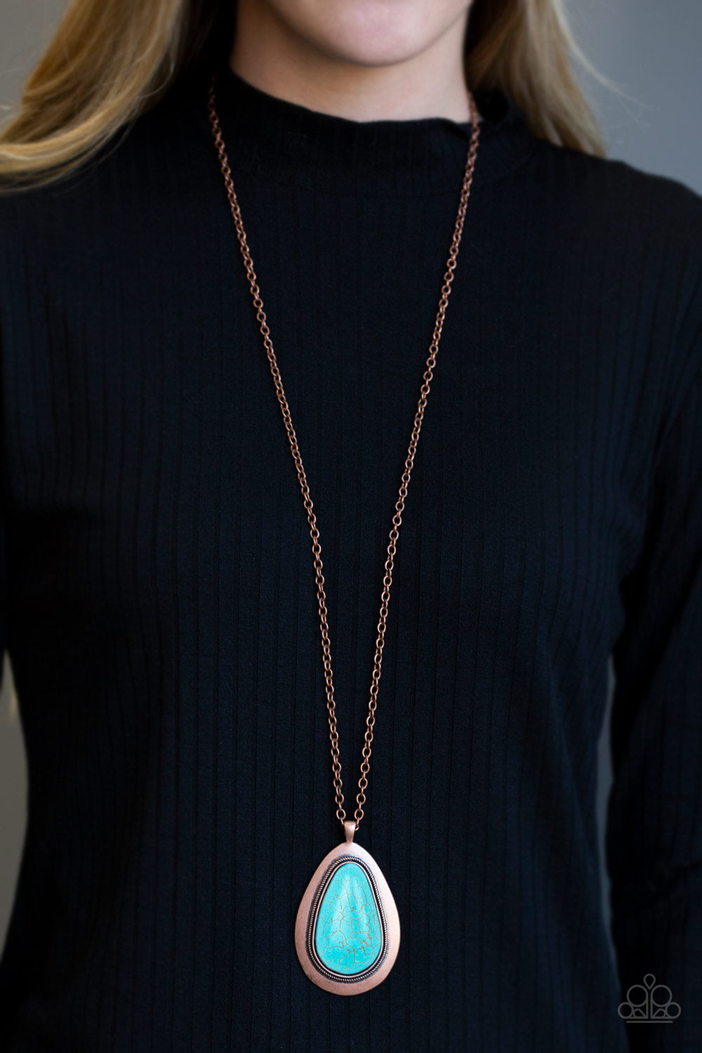 BADLAND To The Bone - Copper Paparazzi Necklace