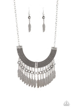 Load image into Gallery viewer, Fierce In Feathers - Silver Paparazzi Necklace - Glam4love