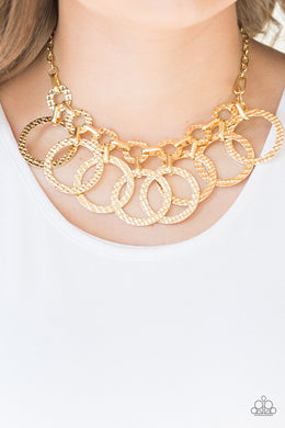Jammin Jungle - Gold Paparazzi Necklace