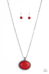 Sedimentary Colors - Red Paparazzi Necklace