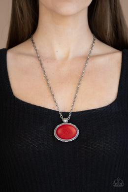 Sedimentary Colors - Red Paparazzi Necklace