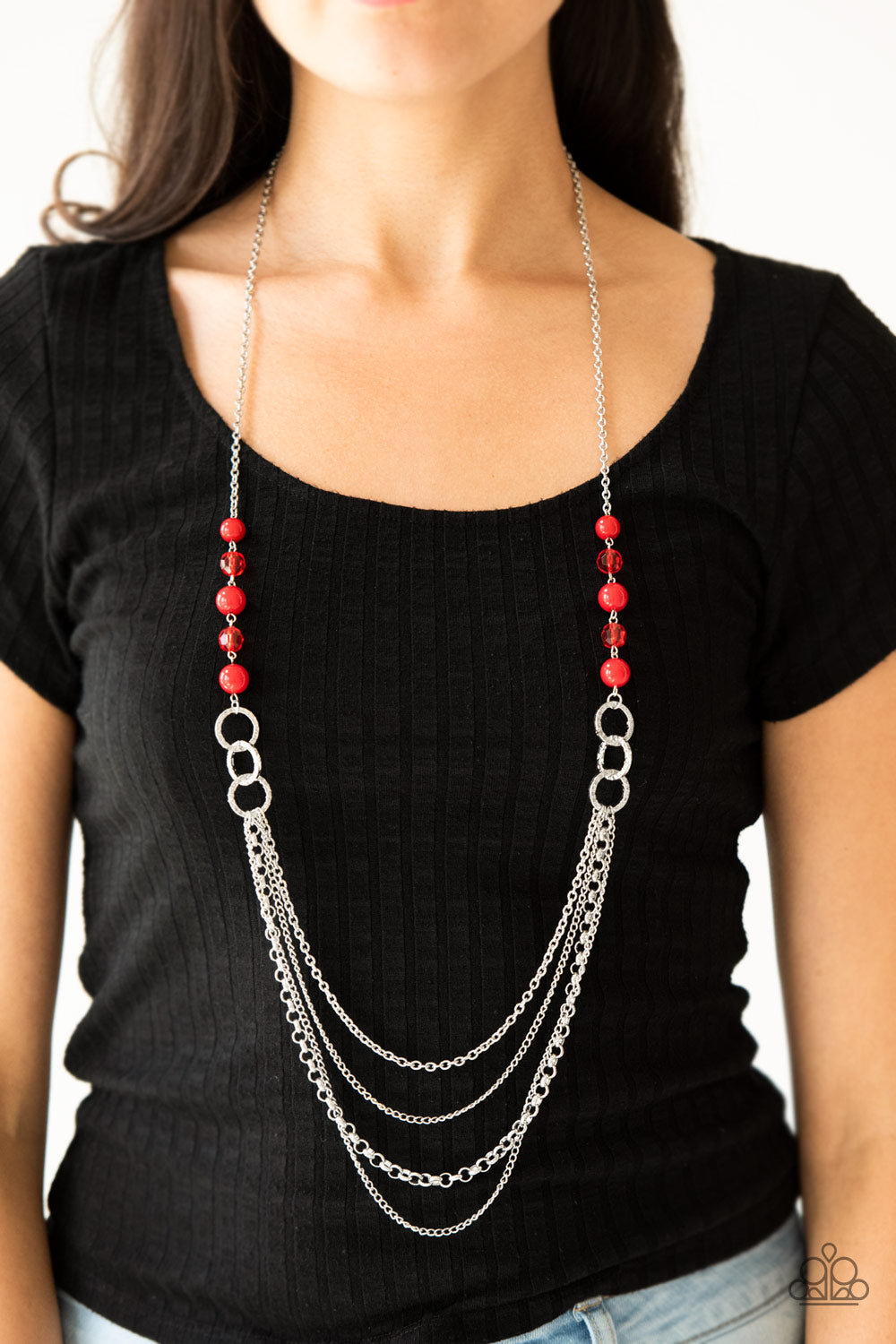 Vividly Vivid - Red Paparazzi Necklace