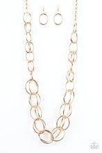 Load image into Gallery viewer, Elegantly Ensnared - Gold Paparazzi Necklace - Glam4love