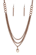 Load image into Gallery viewer, Mechanical Mayhem - Copper Paparazzi Necklace