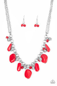 Grand Canyon Grotto - Red Paparazzi Necklace