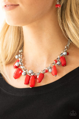 Grand Canyon Grotto - Red Paparazzi Necklace