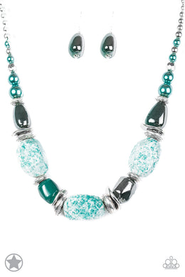 In Good Glazes - Blue Paparazzi Necklace - Glam4love
