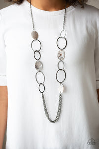 Kaleidoscope Coasts - Black Paparazzi Necklace