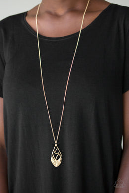 Swank Bank - Gold Paparazzi Necklace