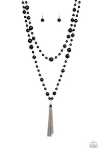 Social Hour - Black Paparazzi Necklace - Glam4love