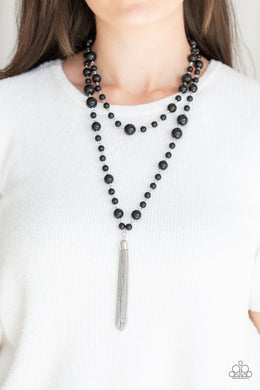 Social Hour - Black Paparazzi Necklace - Glam4love