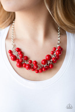 Walk This BROADWAY- Red Paparazzi Necklace - Glam4love