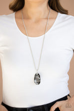 Load image into Gallery viewer, Gemstone Grandeur - Silver Paparazzi Necklace