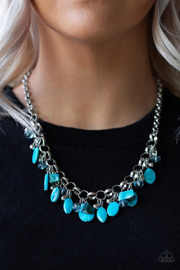 I Want To SEA The World - Blue Paparazzi Necklace - Glam4love