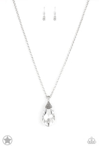 Spellbinding Sparkle - White Paparazzi Necklace - Glam4love