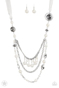 All The Trimmings - Ivory Paparazzi Necklace - Glam4love