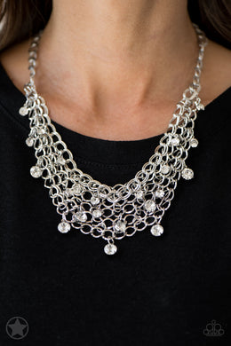 Fishing for Compliments - Silver Paparazzi Necklace - Glam4love