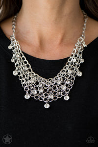 Fishing for Compliments - Silver Paparazzi Necklace - Glam4love