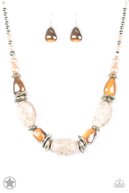 In Good Glazes - Brown Paparazzi Necklace - Glam4love