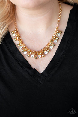 Wall Street Winner - Gold Paparazzi Necklace - Glam4love