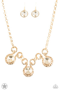 Hypnotized - Gold Paparazzi Necklace - Glam4love