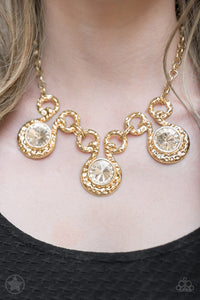 Hypnotized - Gold Paparazzi Necklace - Glam4love