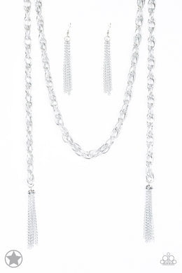 SCARFed for Attention - Silver Paparazzi Necklace - Glam4love
