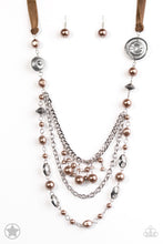 Load image into Gallery viewer, All The Trimmings - Brown Paparazzi Necklace - Glam4love