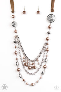All The Trimmings - Brown Paparazzi Necklace - Glam4love