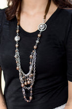 Load image into Gallery viewer, All The Trimmings - Brown Paparazzi Necklace - Glam4love