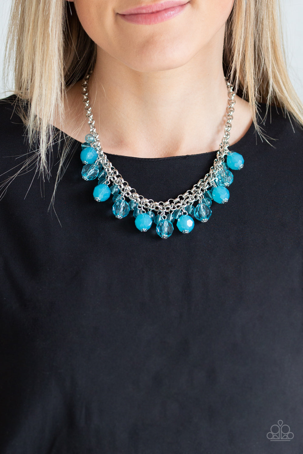 Fiesta Fabulous - Blue Paparazzi Necklace - Glam4love