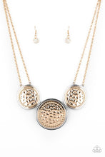 Load image into Gallery viewer, Gladiator Glam - Brass Paparazzi Necklace