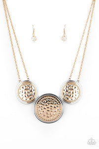 Gladiator Glam - Brass Paparazzi Necklace