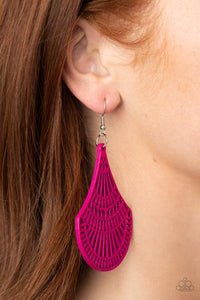 Tropical Tempest - Pink Paparazzi Earrings