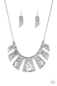 Vintage Vineyard - Silver Paparazzi Necklace