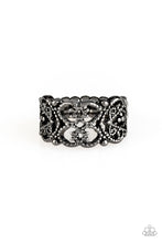 Load image into Gallery viewer, Tell Me How You Really FRILL - Black Paparazzi Ring